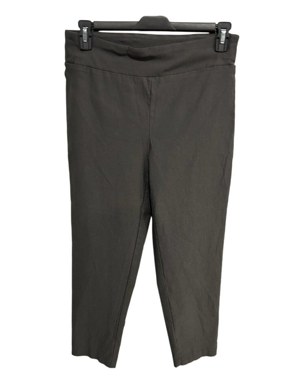Glimpse Womens Gray Rayon Blend Slim Fit Cropped Pants Size L Clean Girl Neutral